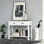 Console avec 2 tiroirs de rangement et tablette ouverte Sharene