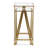 Aeriva Set of 2 Square Metal Modern Tables | Mirror Top | - Gold-781659802