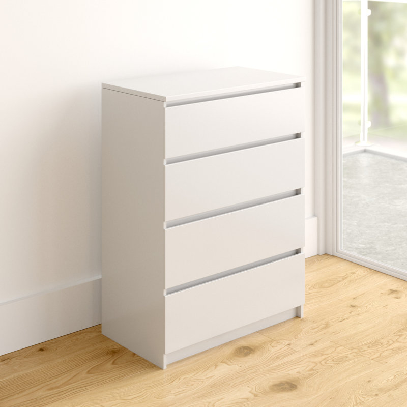 Tonya 4 Drawer 70Cm W Chest Of Drawers, White
