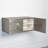Abstract Block Cabinet-Left-Silver