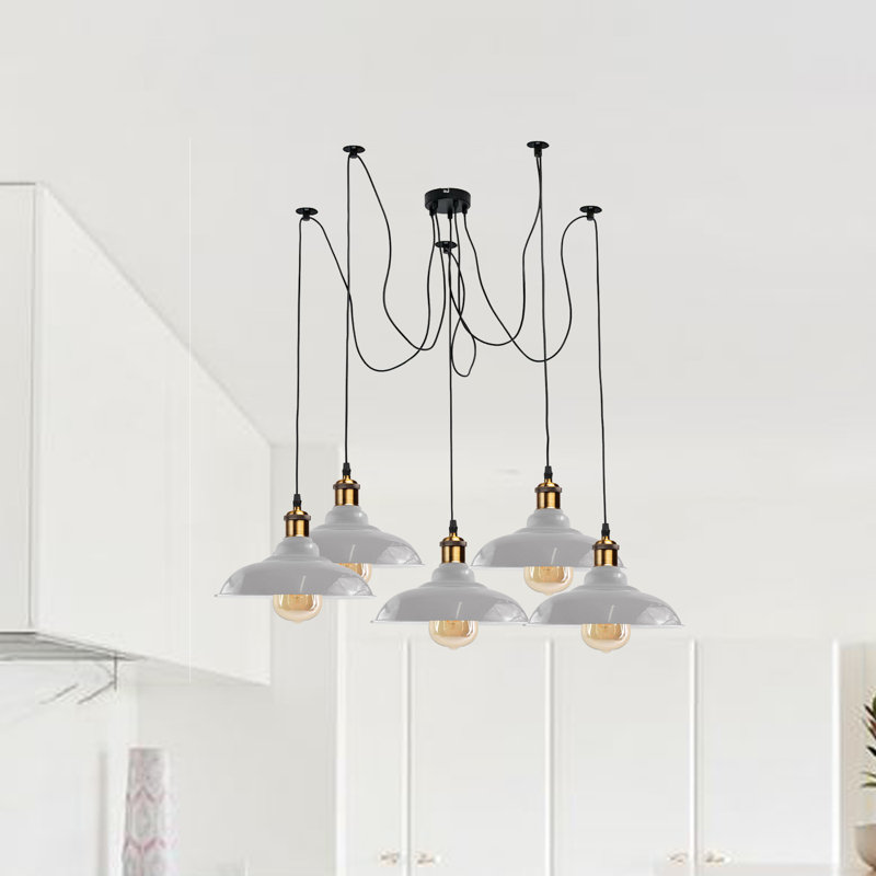 London 5 - Light Pendant, White