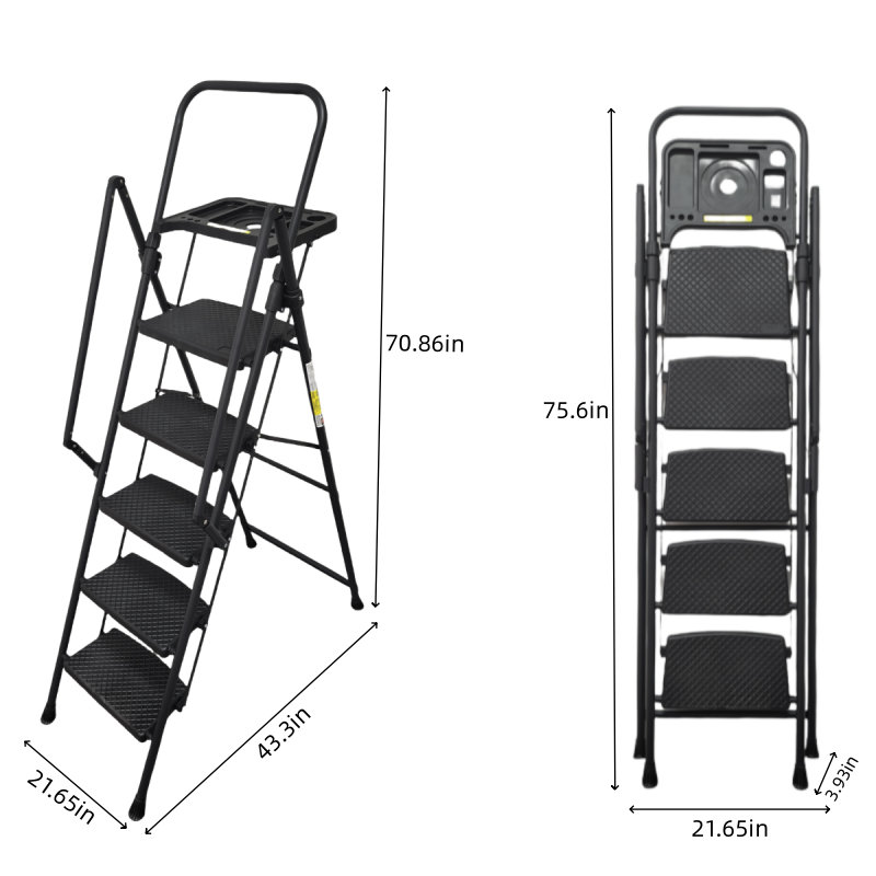 Escabeau pliable à 5 marches