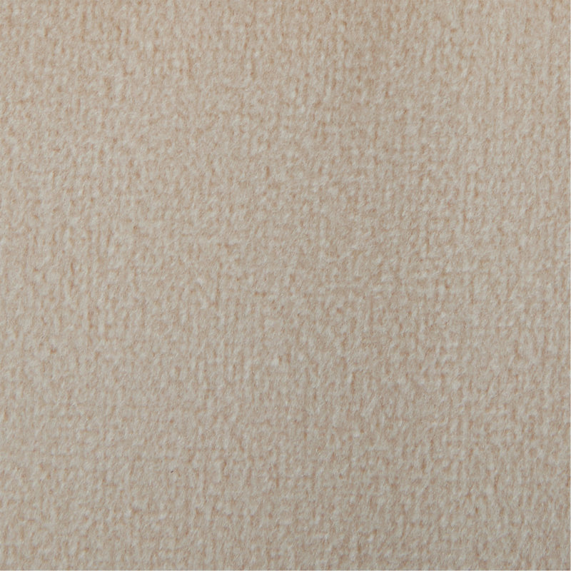 Repose-pieds carré 16 po en velours crème, Crème