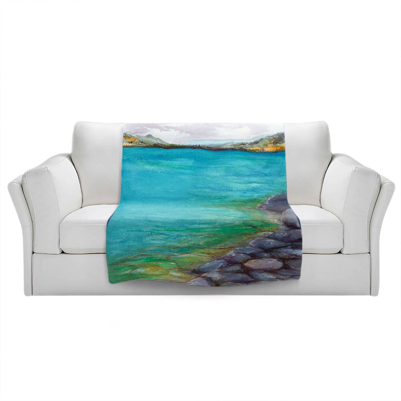Hand Woven Throw Blanket, 51" x 60"