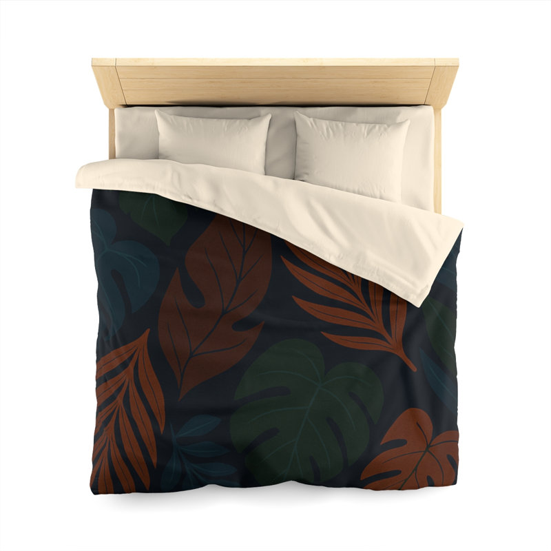 Microfiber Duvet Cover Boho Style, Design 65, Cream, Queen Duvet Cover