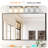 6- Golden Bathroom Vanity Lamp Fixture, Frosted Glass Shades, Modern Wall Mounted Lighting,-1228305321-1228305320-1228305326