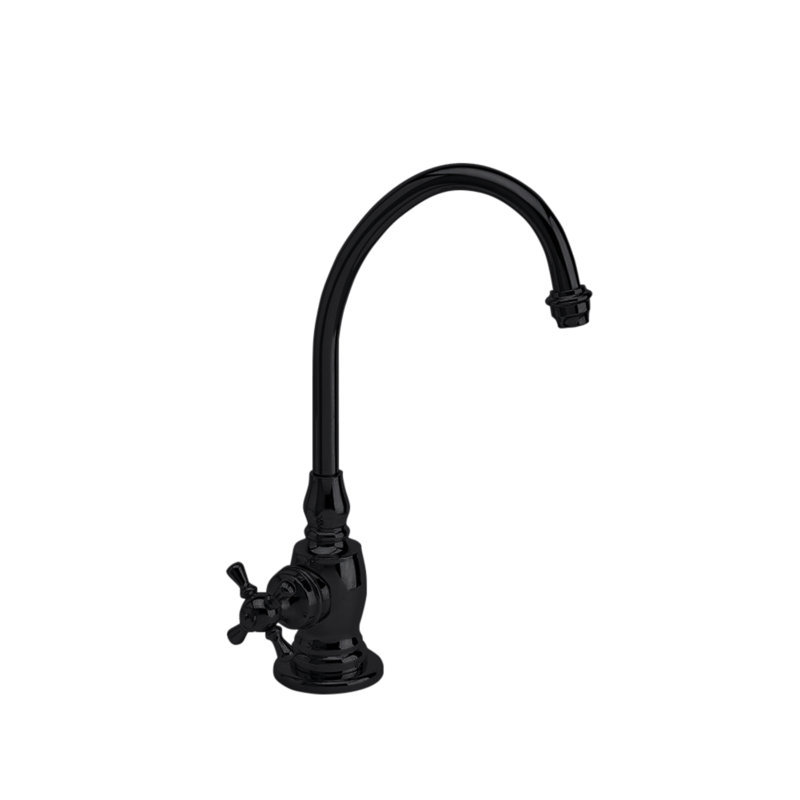 Hampton Cold Only Filtration Faucet - Lever Handle, Polished Nickel, Knob/Cross handle