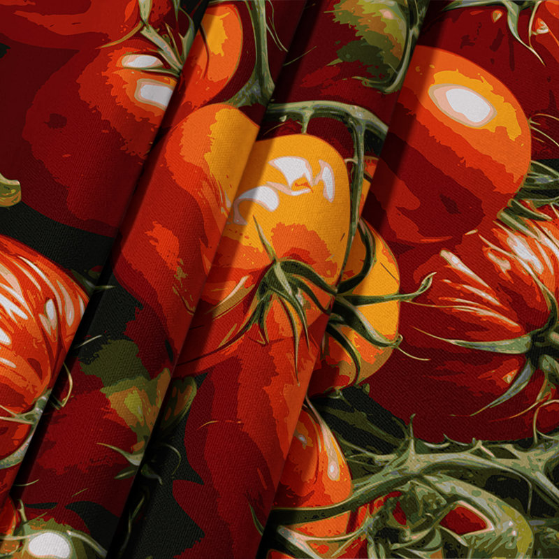 Tapisserie murale légumes et tomates Beefsteak, 26 po x 36 po