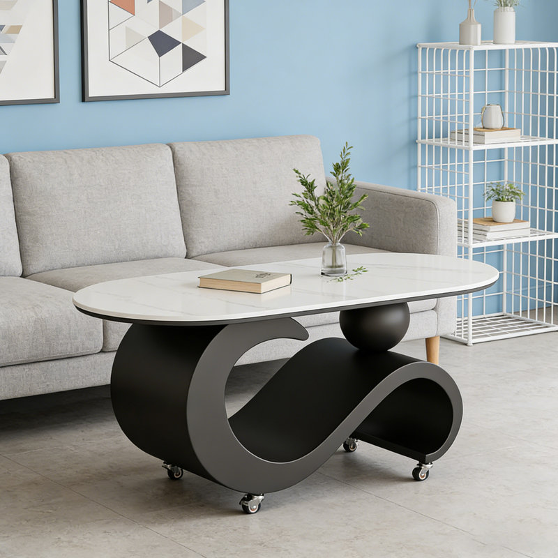 Rodriguez, Blanc / Gris, H 18,5 po x L 47,24 po x l 23,62 po
