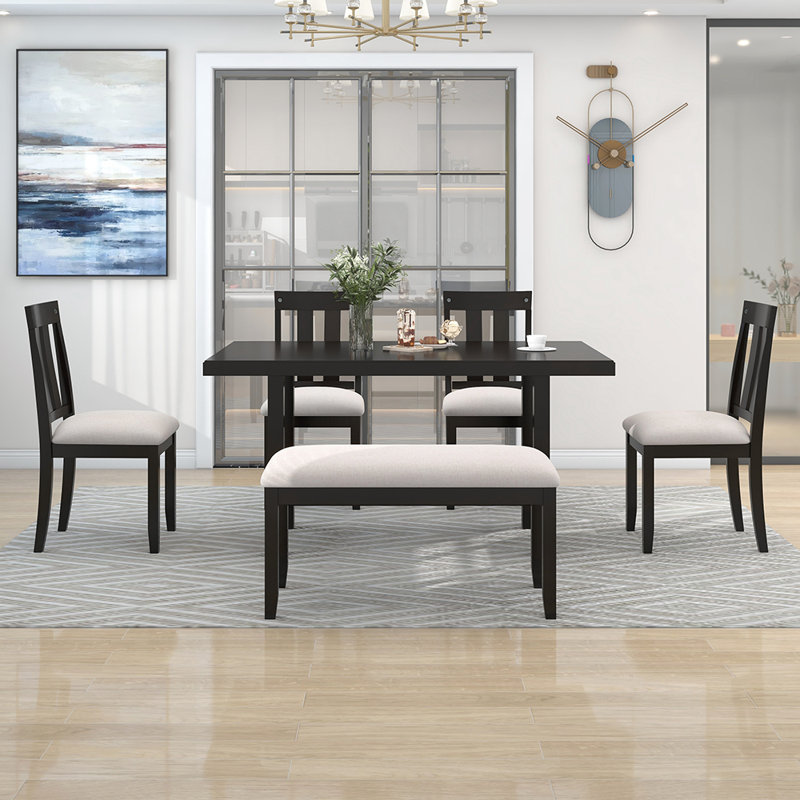 6 - Person Pedestal Dining Set