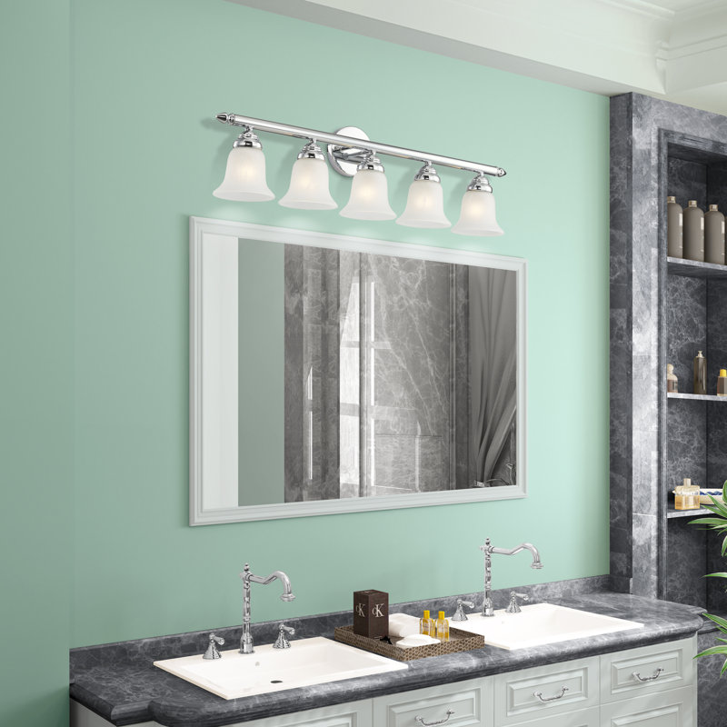 Hardin 5 - Light Dimmable Bath Bar, Polished Chrome