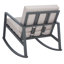 Chaise berçante en métal avec coussins Seadrift Bia-908524108