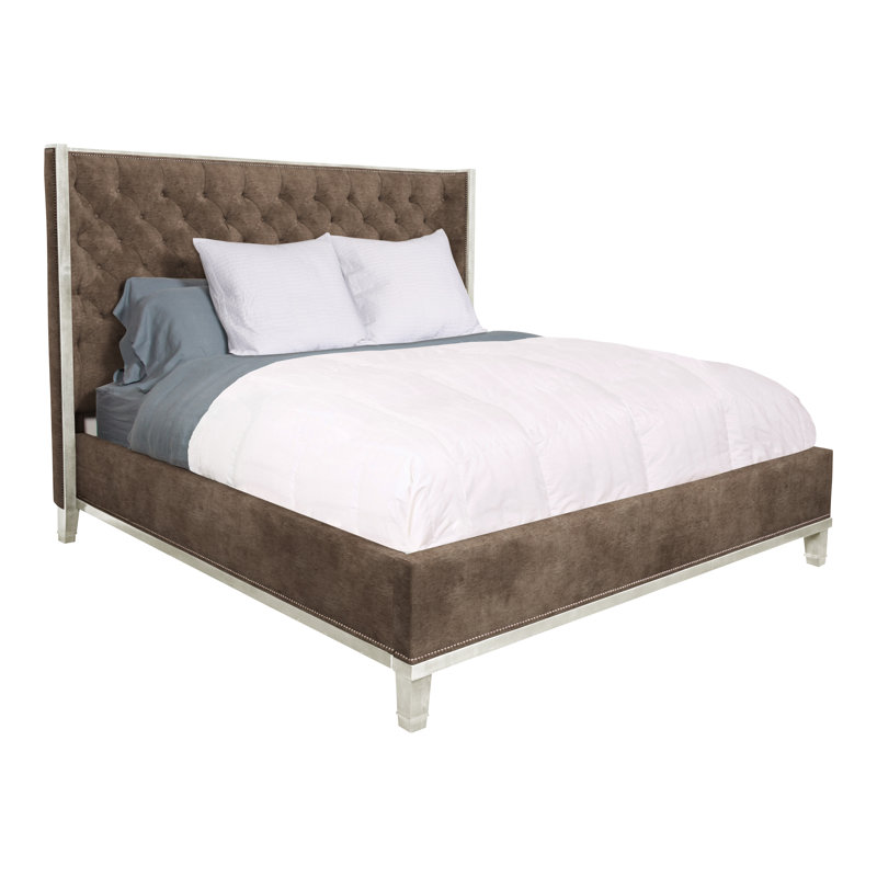 Michael Weiss Bed, Ian Pewter, Dove Gray, Queen