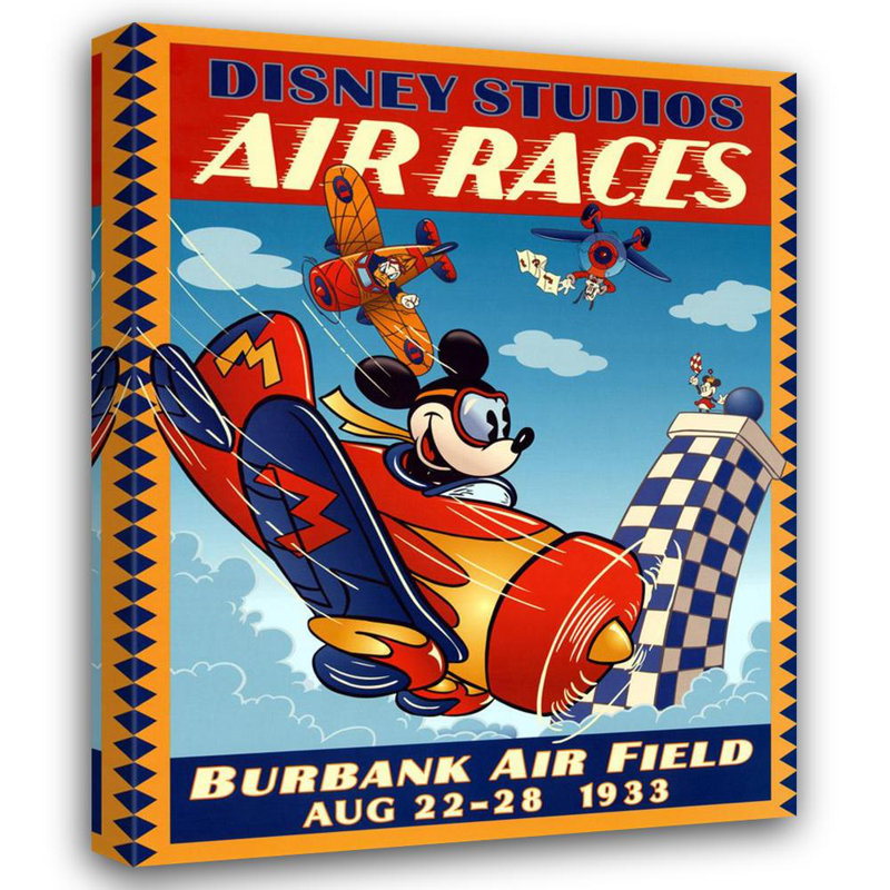 Mickey's Air Races MCG-D709, H 24 po x l 19 po