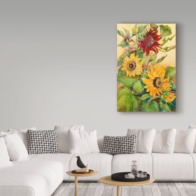 Deetra, Joanne Porter, tournesol rouille, impression sur toile tendue, H 24 po x l 16 po x P 2 po