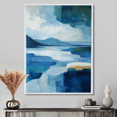 «Nyri Blue Ethereal Coastal Horizon III», art mural paysages