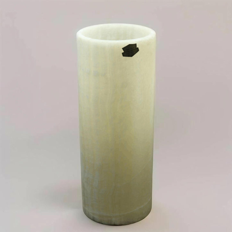 Lampe impériale onyx beige champagne
