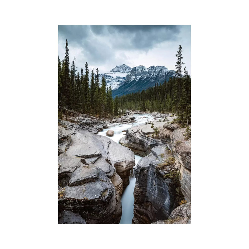 Mistaya Canyon In The Rockies by Matteo Colombo - Wrapped Canvas Print, 66.04 cm H x 45.72 cm W x 3.175 cm D