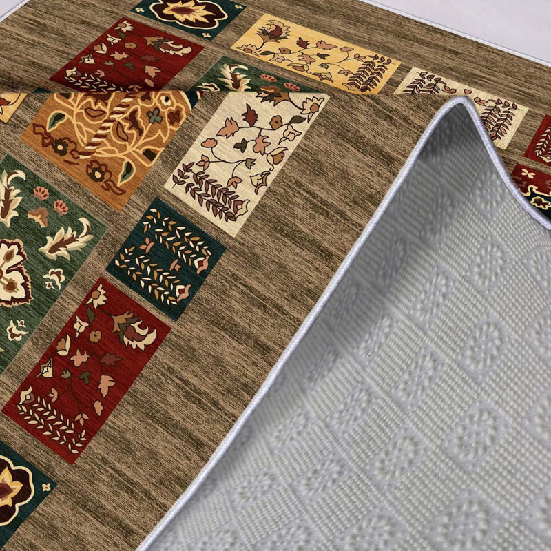 Stylish Hall Carpet Runner, 2.6 x 6.6 Feet | 100% Polyester, 650 g/m², 0.3 in Pile Height | Antibacterial & Non-Slip PVC Dot Underside | Machine Washable, Durable 3D Digital Print | Perfect for Home Décor