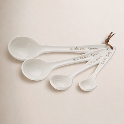 Portmeirion Sophie Conran - Cuillères à mesurer blanches S / 4