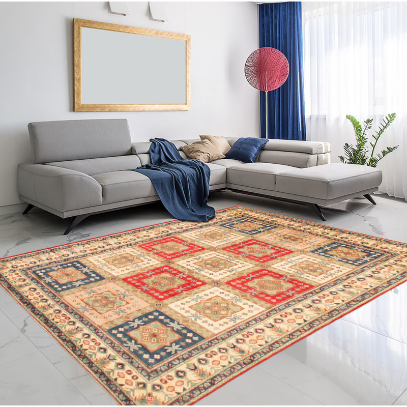 Tapis rouge Finest Ghazni 6 pi 9 po x 9 pi 9 po