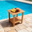 Élégante table d'appoint pour l'extérieur en matériaux HiPS