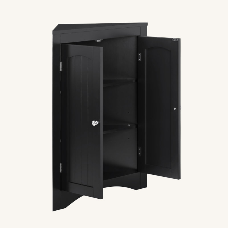 Naziya Bathroom Cabinet, Black