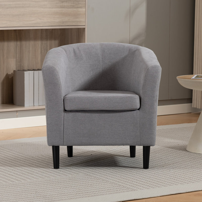 Upholstered Armchair, Grey