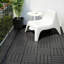 Carreaux de terrasse à verrouillage rapide (ensemble de 44 pièces) - pour patio, piscine, balcon, intérieur / extérieur - Durable et facile à nettoyer-122760794
