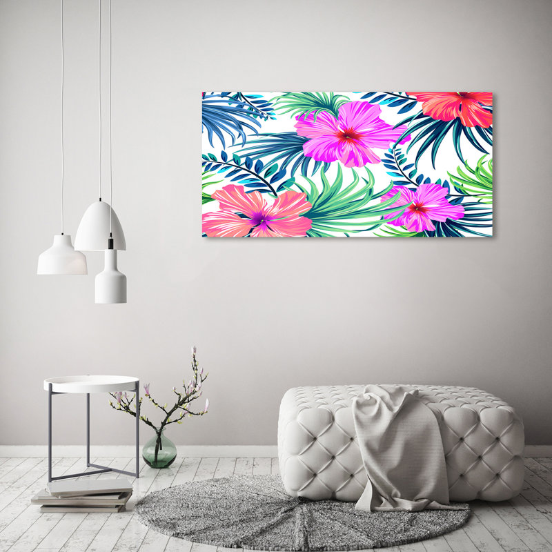 Hawaiian Flowers - Wrapped Canvas Print