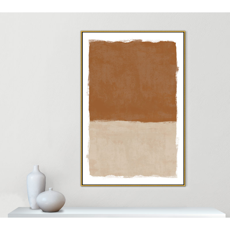 «Carmel Crush I Print» par Natalie Carpentieri, L 41,5 po x H 61,5 po, Flotteur doré