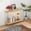 Rectangular Console Table Console Entryway Table Tempered Glass Frame For Living Room, Foyers: 100Cm-126429862