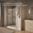 Elate Tall Sliding Shower Door, 75-1/2-In H X 62-1/4 - 65-5/8-In W, With Heavy 5/16-In Thick Crystal Clear Glass-55870990