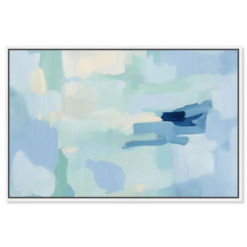 «Morning Mist II», reproduction d'art sur toile par Art Remedy, H 54 po x l 36 po, Structure noire
