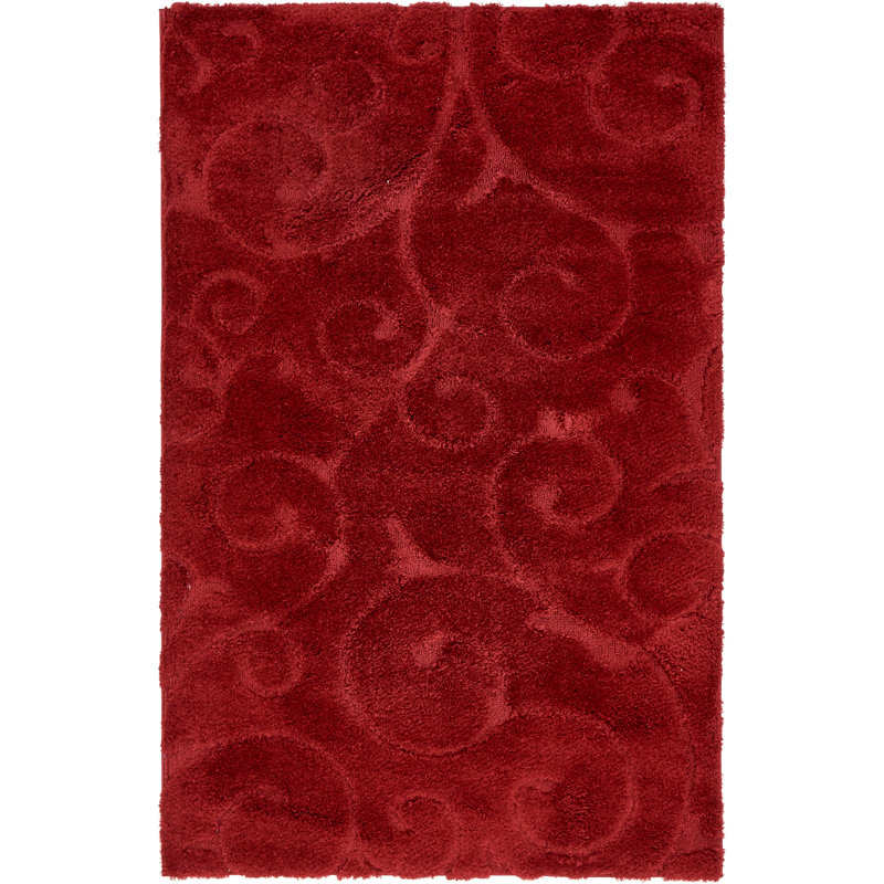 Tapis rouge sang Baynes, Rectangle 5 pi 1 po x 8 pi, Red