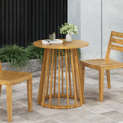 Immogen Acacia Wood Round Dining Table by Lark Manor