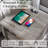 24" Farmhouse Side Table with Charging Station & Large 2 Drawers-646763497