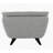 Light Gray Boucle Chair