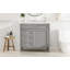 Ensemble de meuble-lavabo simple 36,22 po avec plateau en résine Clemencio-2078228873