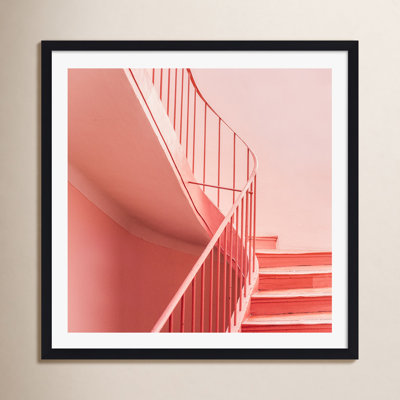 Palasha "Pink Pastel Colored Stairs" Print