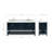 Moille 73" Double Bathroom Vanity Set-53400955