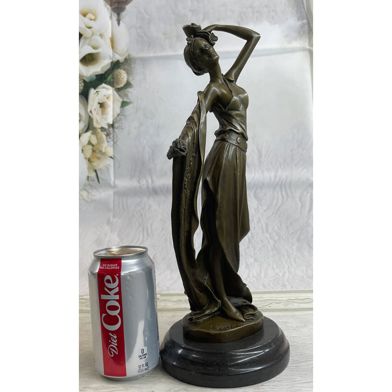 Signed Original Kassin A Tribute To Erte Bronze Sculpture Hand Made Figurine