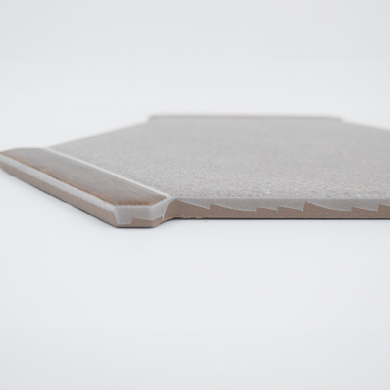 Timberstone 9" x 10" HEX Porcelain Floor and Wall Tile, Graphite