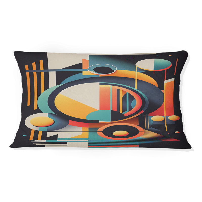 Coussin Minimal Bauhaus Dimensions IV - Abstract