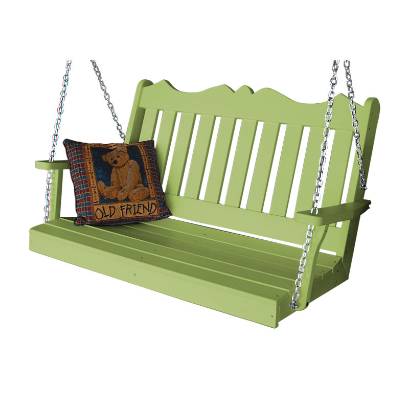 Nicholas 2 Person Porch Swing, Tropical Lime, 52'' W