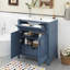 Meuble-lavabo de 30 po avec lavabo en céramique et portes à fermeture douce