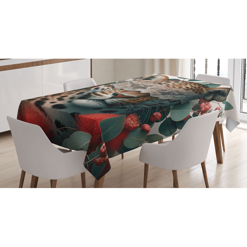 Dumanian Rectangle No Pattern Microfiber Tablecloth, 70" Rectangle