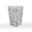Table d'appoint noire et blanche River Bed Terrazzo-858005584