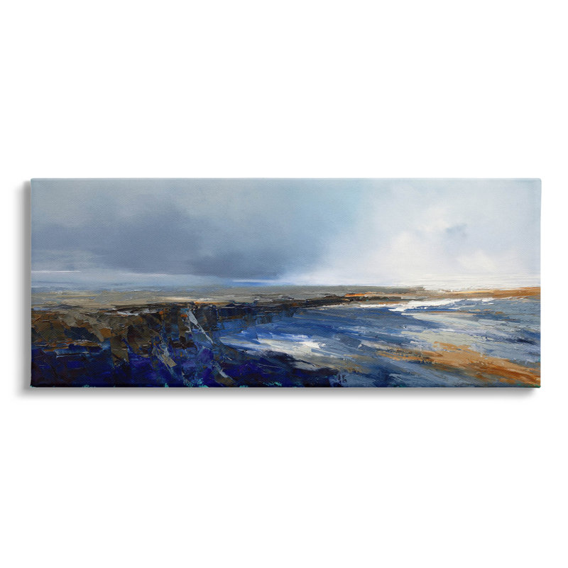 Art panoramique sur toile, paysage de mer panoramique par Patrick Dennis, H 20 po x l 48 po x P 1,5 po