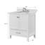 Meuble-lavabo autoportant en bois massif 30 po avec lavabo
